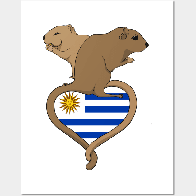 Gerbil Uruguay (light) Wall Art by RampArt